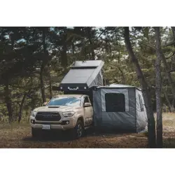 Ensemble de parois laterales de auvent 270° côté gauche Alu-Cab